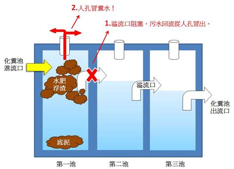 化糞池構造圖解|「水電部」化糞池原理介紹